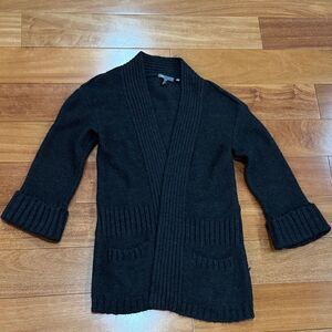 Vince Black Women's Bergdorf Goodman Cardigan Open Front Sweater Size S‎